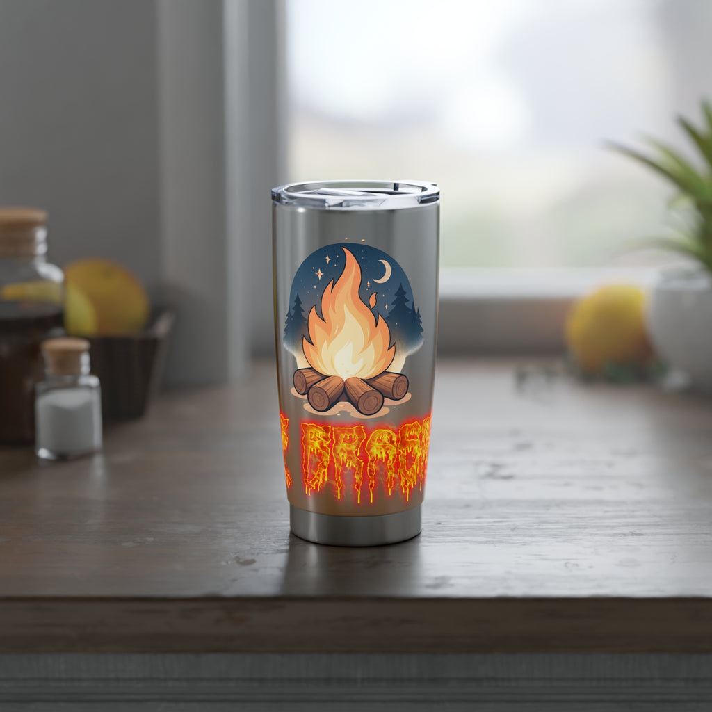 Gobelet Isotherme "Le Vagabond" — Flame Logo Insulated Travel Mug Tumbler