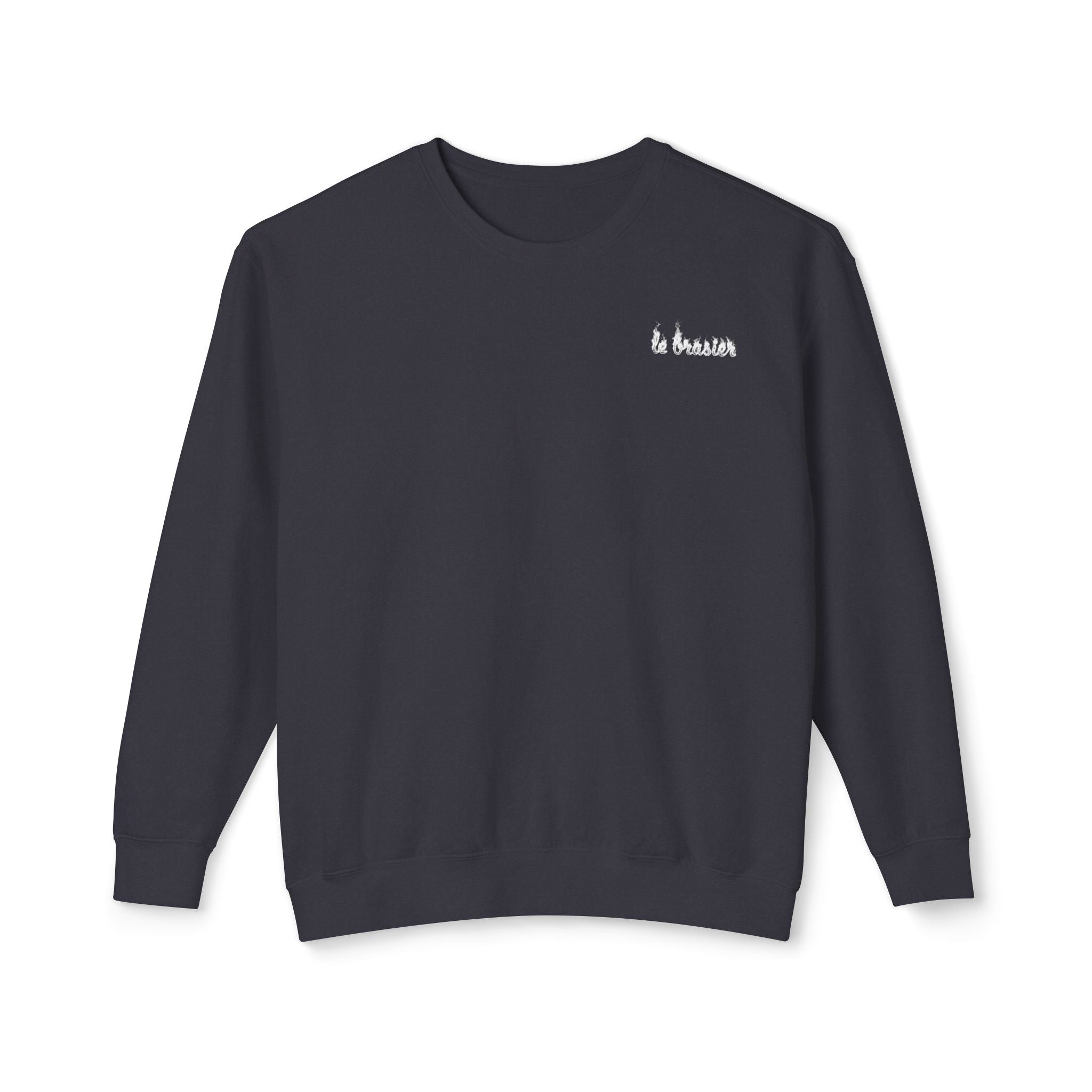By Fire Graphic Sweatshirt — Minimal Logo Crewneck
