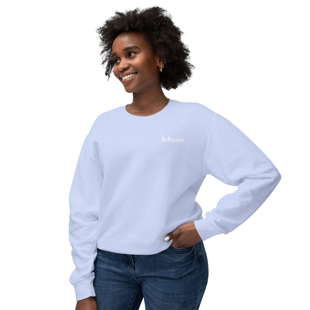 By Fire Graphic Sweatshirt — Minimal Logo Crewneck