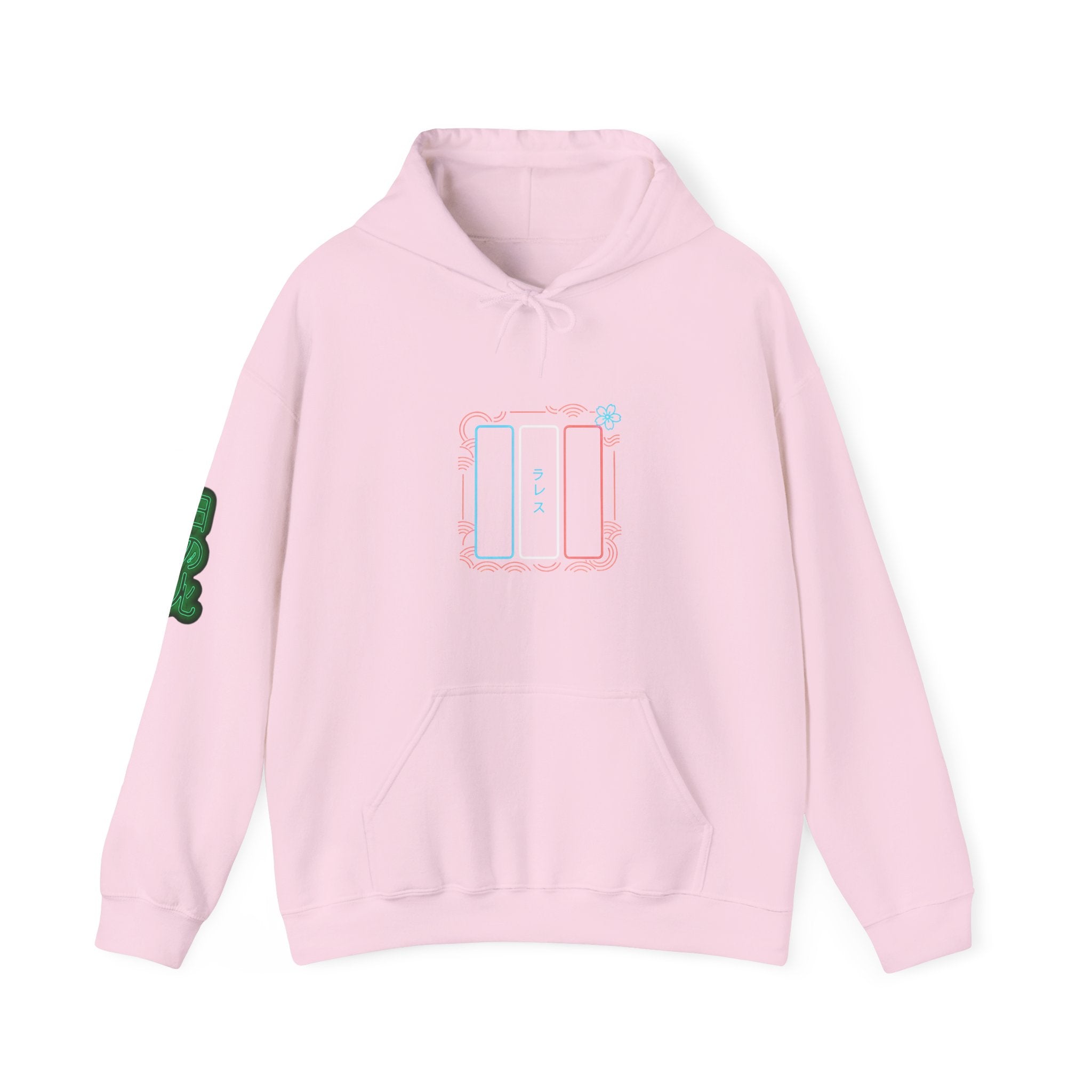 Drapeau français style néon japonais Hoodie unisexes