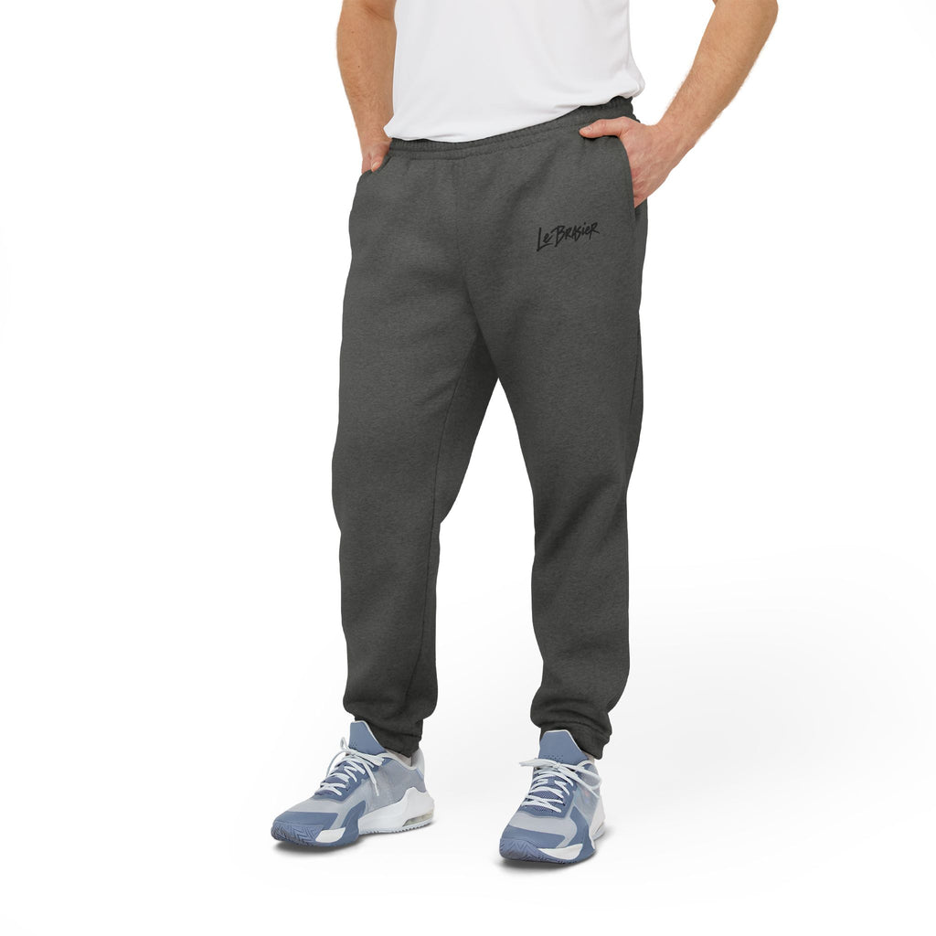 Fleece Joggers — Grey adidas Logo Sweatpants