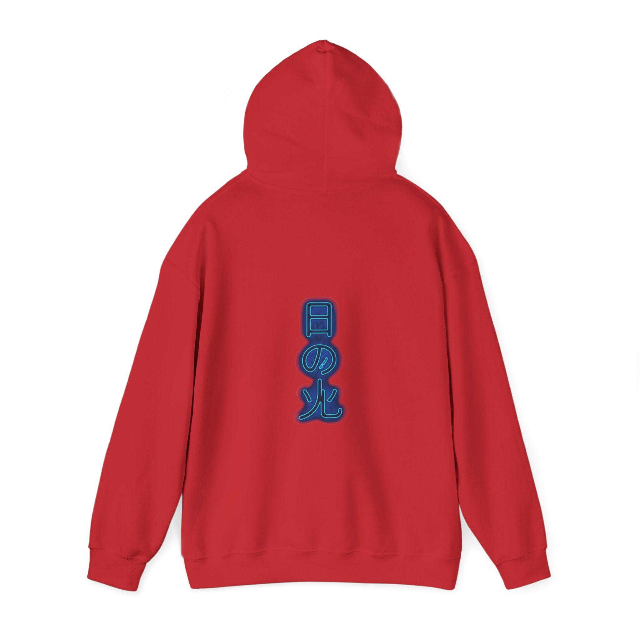 Feu japonais bleu Hoodie unisexes